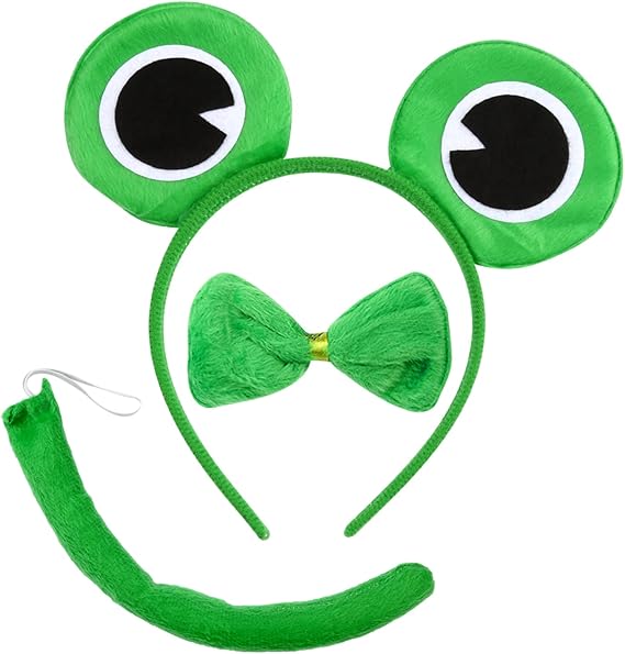 Costum pentru copii, Zola®, model broasca, din 3 piese, verde, marime universala Costum pentru copii, Zola®, model broasca, din 3 piese, verde, marime universala